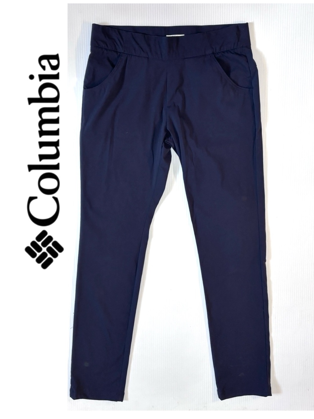 Columbia Navy Blue Elastic Waist Pants M